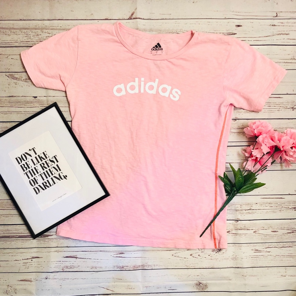Adidas original light pink workout shirt vintage